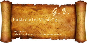 Gottstein Virág névjegykártya